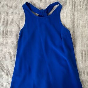 Skies Are Blue Royal Blue Sleeveless Blouse